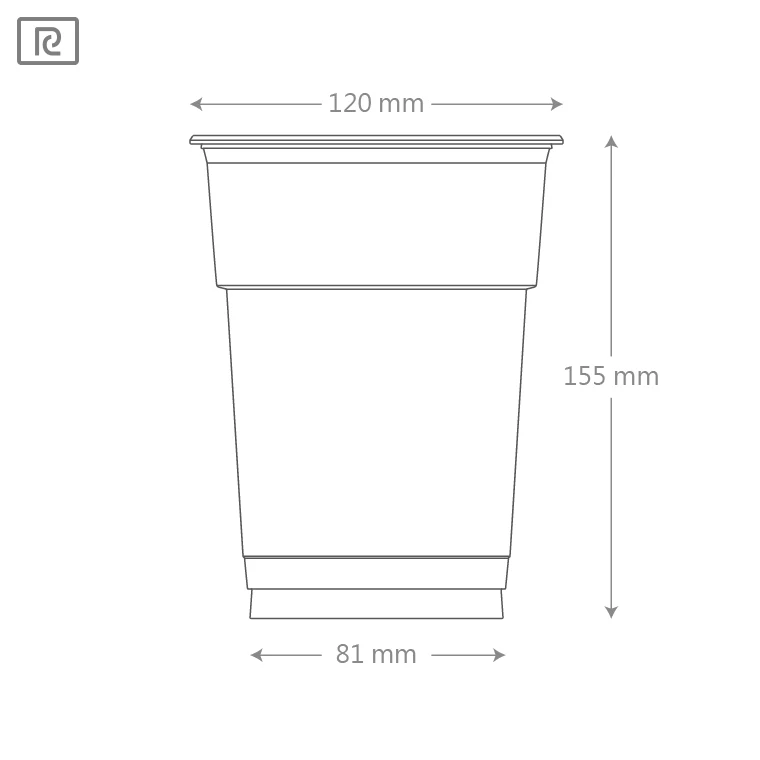 U33 33oz 1000ml Disposable Clear Plastic Cups 1000ml Durable Takeout Deli Cups for Salad and Foods