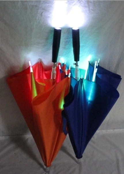 branded umberlla wholesale led light umbrella led stick umbrella auto open straight umbrella with hot sale