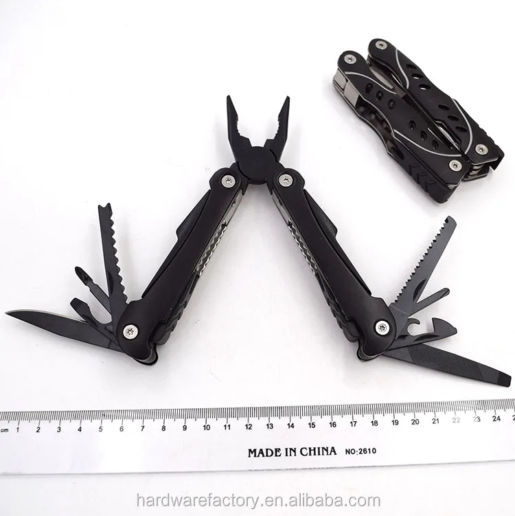 Multitool 14-in-1 stainless steel outdoor pocket compact plier multitool