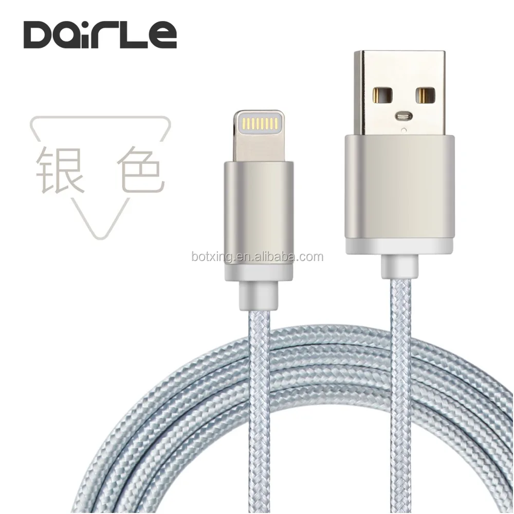 Alibaba Америки Металлических USB кабель дешевой цене нейлон USB кабель для iPhone 6 USB кабель