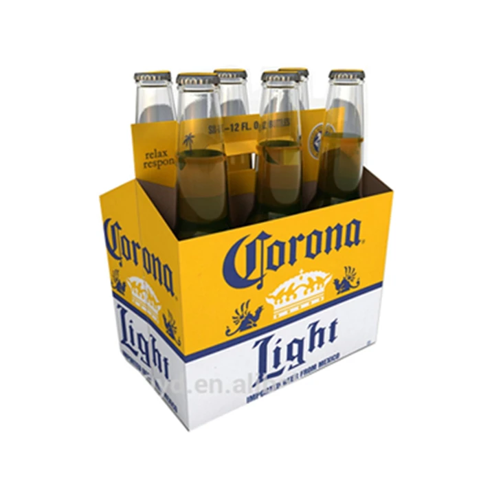 2024 HOT New Free New Custom Design High Quality Promotion Recyclable Corrugated 6 Bottle Carrier