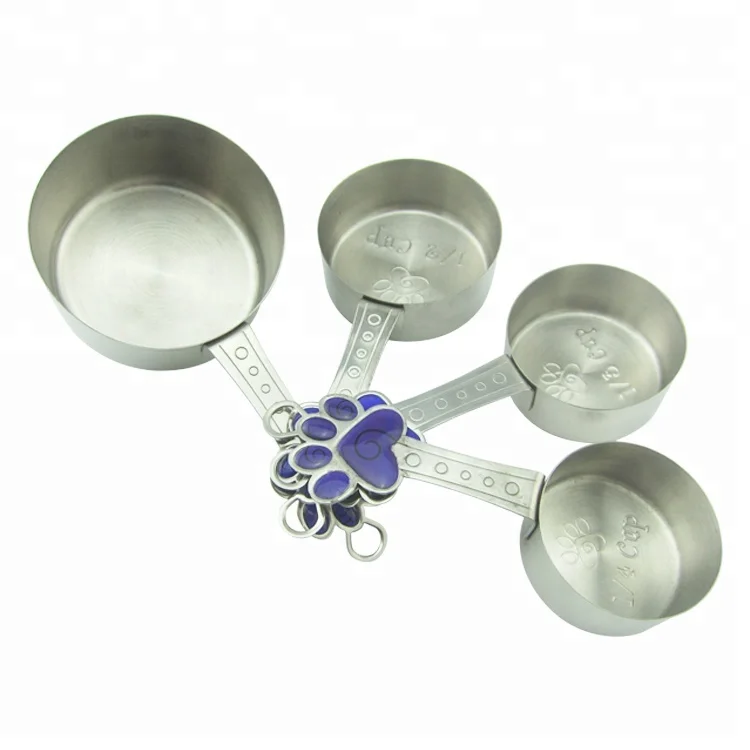 High Quality Measuring Tools 4pcs Stainless Steel Measuring Cups