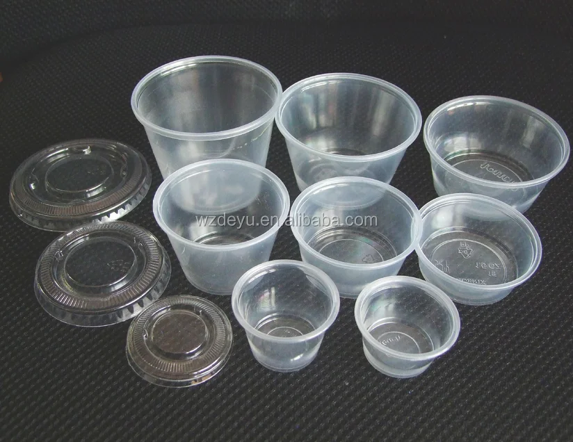 
hot sale jelly disposable plastic cup sauce jam taste drinking cup 