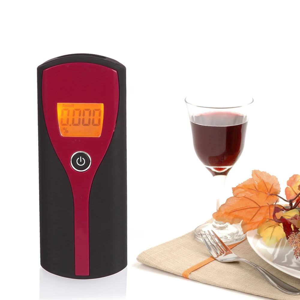 Professional digital alcohol breath tester easy use alcohol detector with LCD backlight display, AT-6880