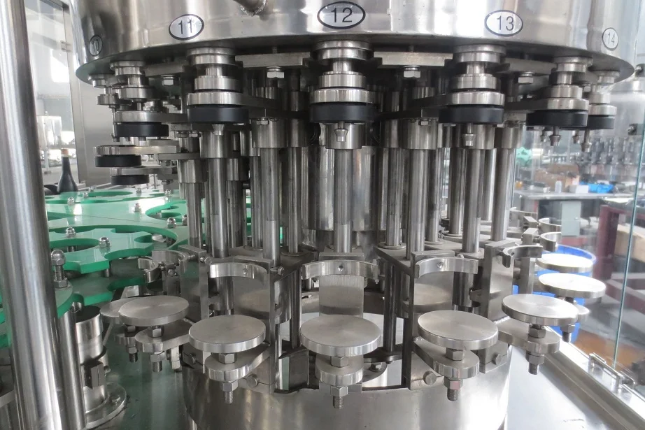 
End factory making top quality aluminum Cap automatic glass bottle sparkling water filling machine line 