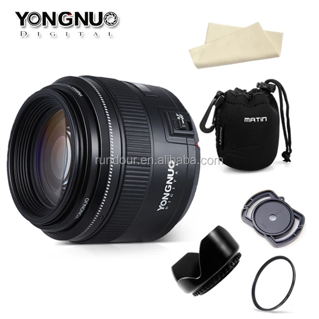 medium telephoto lens for Canon digital slr cameras in stock yongnuo ef 85mm f/1.8 usm with lens hood yn85mm f1.8 ficed focus