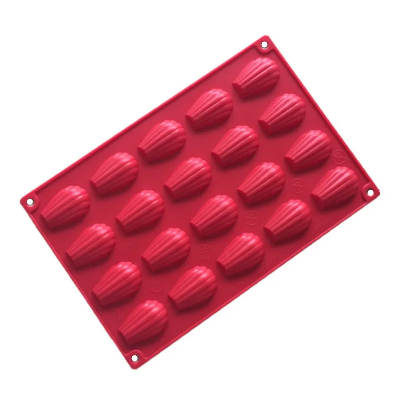 146 wholesale 20 Cavity Silicone Madeleine cake  mold cookie mold shell shape hand make cake cookie candy resin mold bpa free