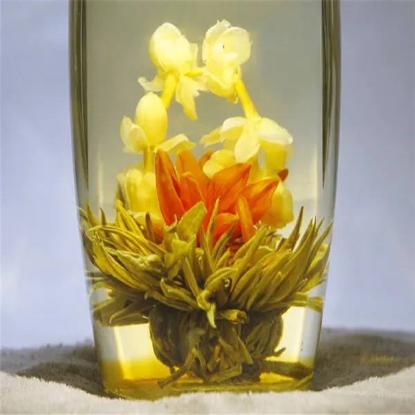 Chinese Supplier handcrafted blooming tea Natural Heart to heart Blooming Tea Ball