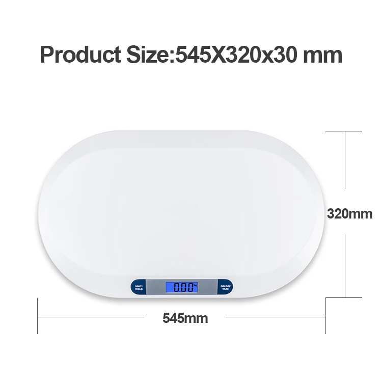 BSCI Factory Supply Large LCD Size Large Platform Digital Baby Scale Weighing Baby Weight Digital Weighing Scale