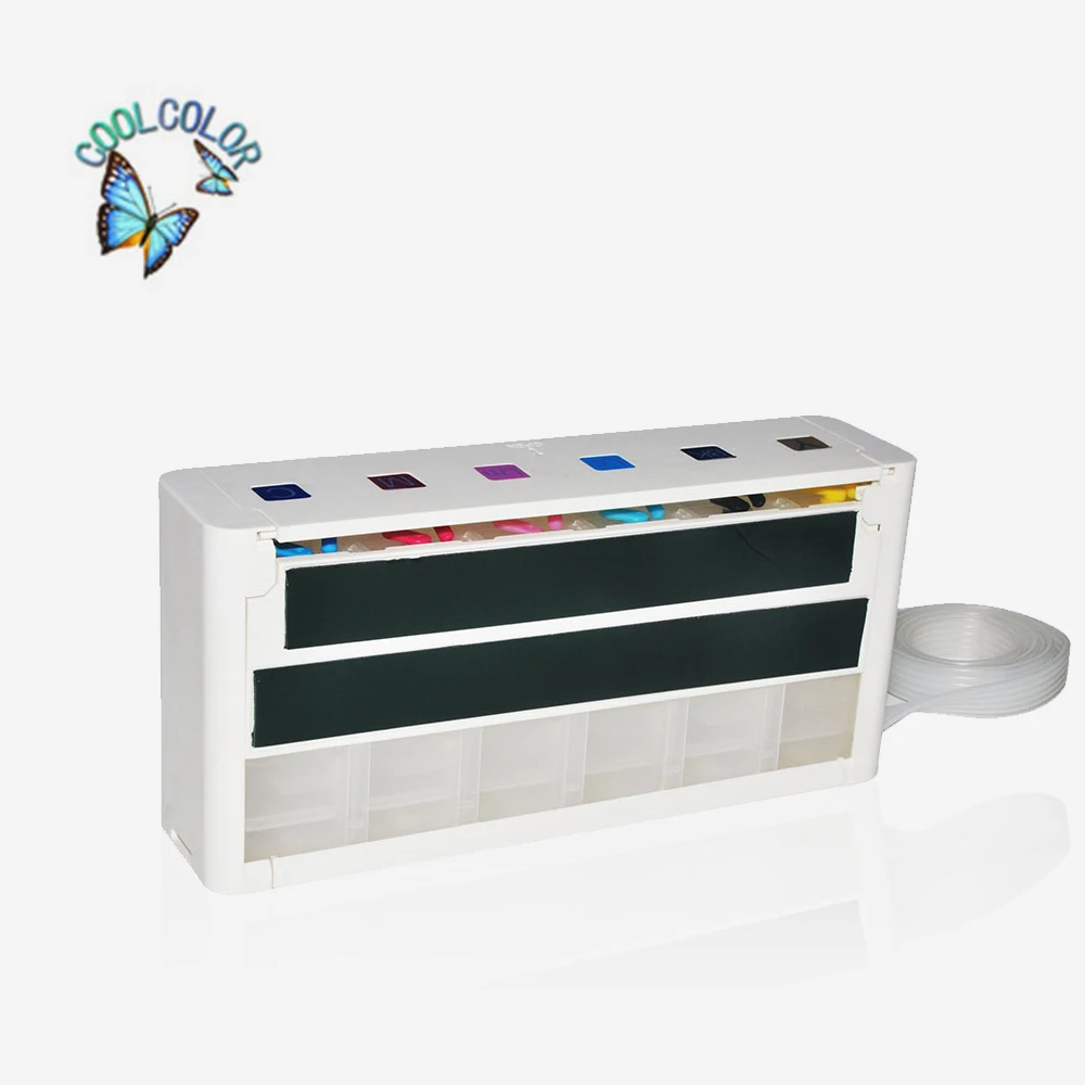 Universal kit 6 colors tank ciss in supply ink with accessories for Canon Black/White