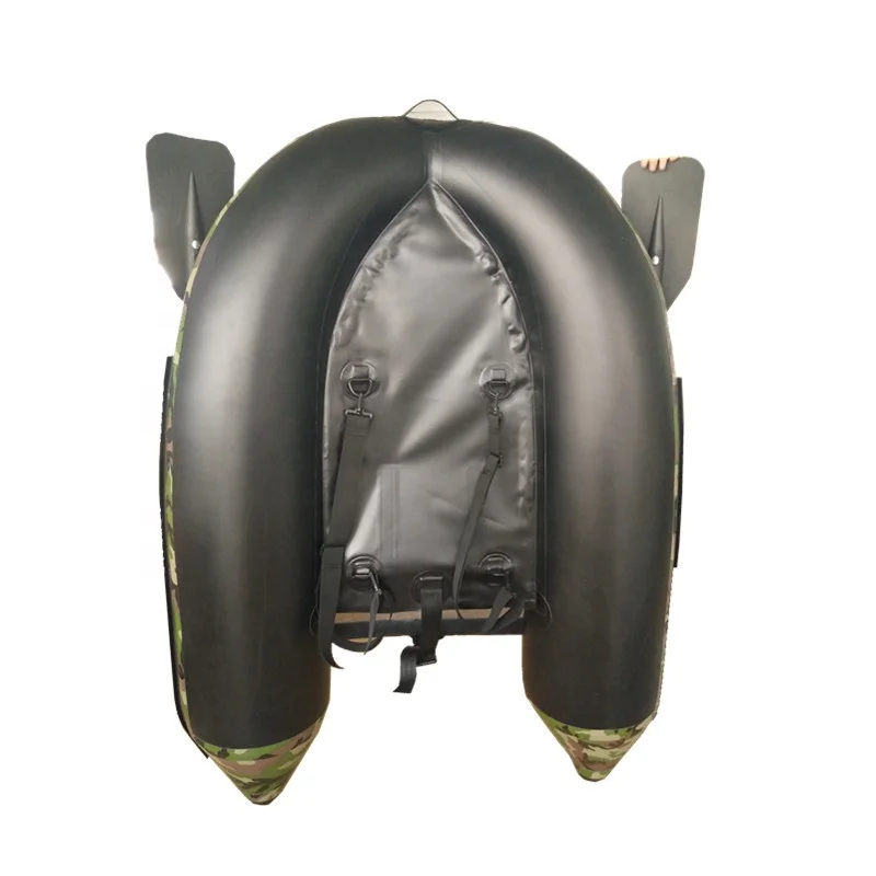 new inflatable fishing float tube with oars
