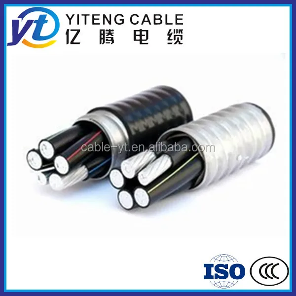 Cross Linked Polyethylene Insulated Polyvinyl Chloride Jacket Locked Armored Aluminium Alloy Power Cable ACWU90