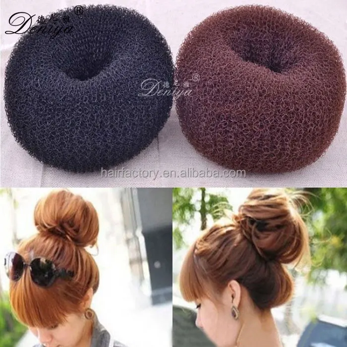 Женское модное кольцо для пучка волос с пончиком, формирователь волос, Пончик, пончик