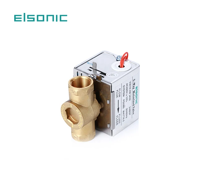 fan coil unit motor with spring return  on off zone 3 way automatic control brass motorized zone valve