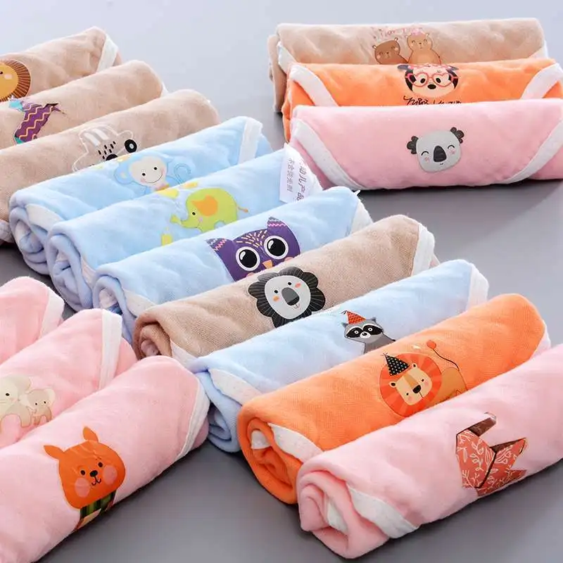 
2019 new products Multicolor muslin high quality baby napkin 6 layer 28x28cm 100% gauze cotton towel 