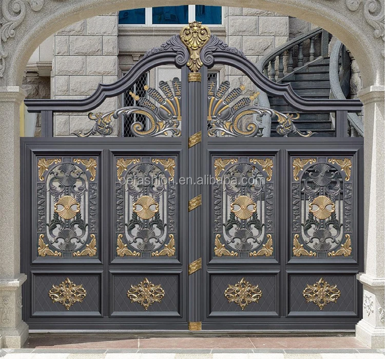 OEFASHION Classical High Quality Main Steel Luxury Iron Entrance Door