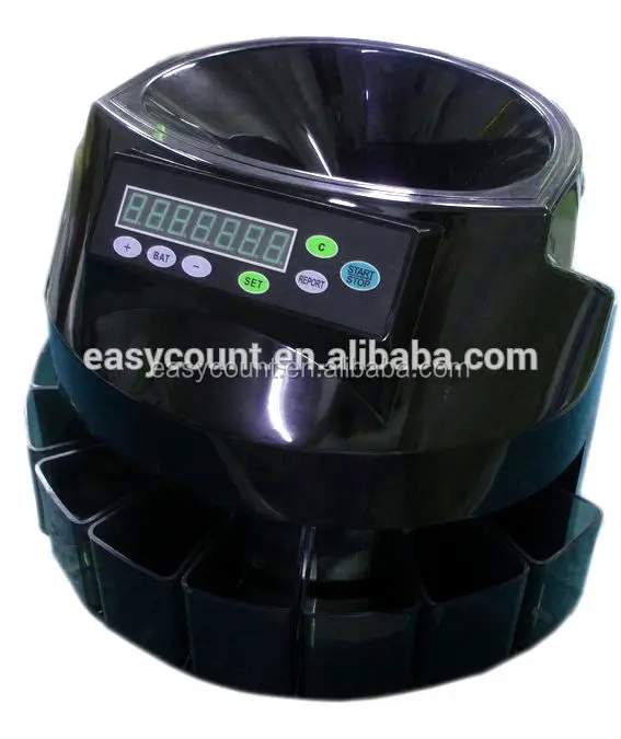 EC60 Automatic Coin Counter ,coins Sorter for Rupee Euro Coin Counting Machine for Turkey ,Island,Italy more others all