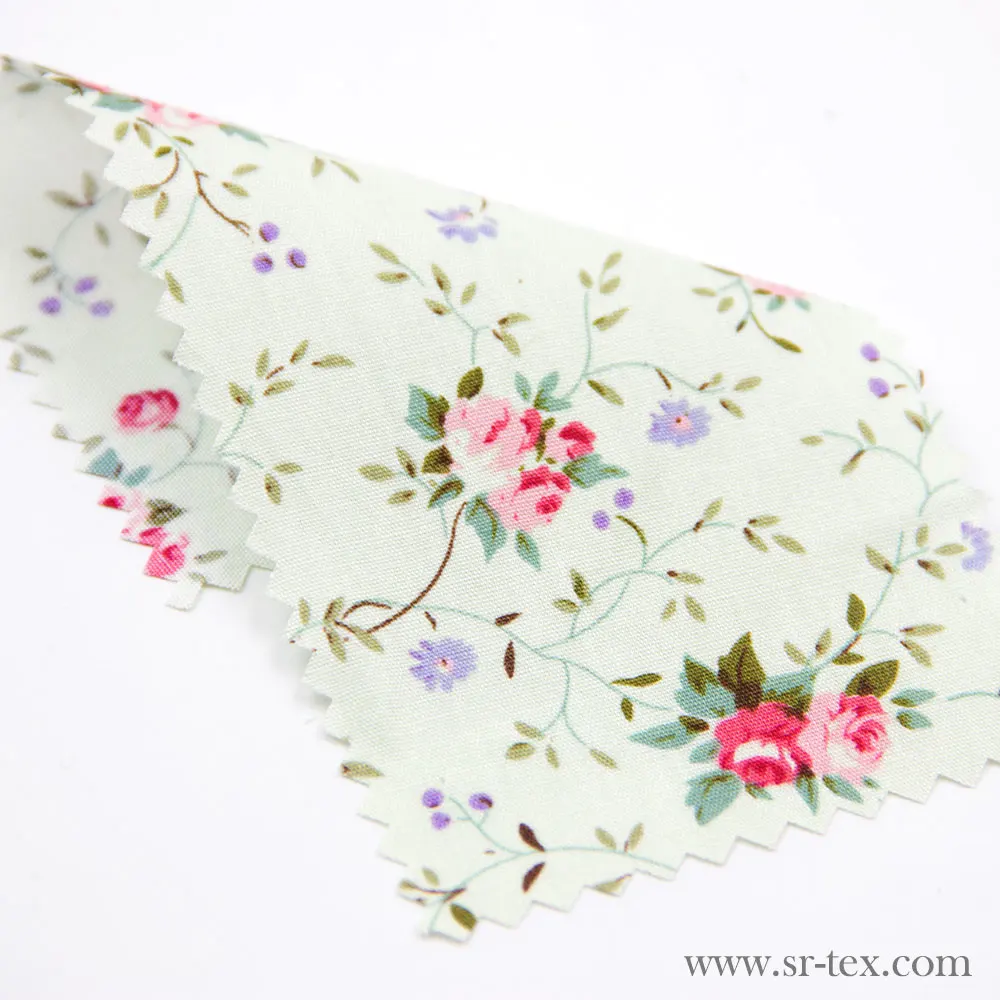 Factory direct wholesale 100% cotton printed fabric in bulk for dress