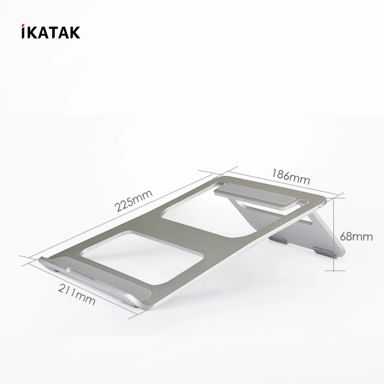 IKATAK Best Aluminum Ergonomic Portable Foldable Laptop Table Stand