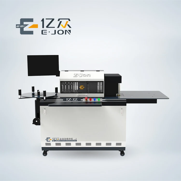 Ejon E8S 160mm height edged aluminium automatic led light acrylic aluminum profile cnc channel letter bender machine price