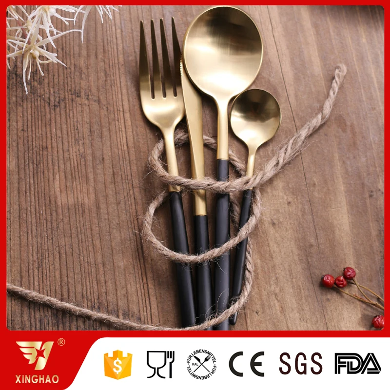 30% OFF Luxury 4 Pcs Gold Plated Cutlery Set Christmas Gift