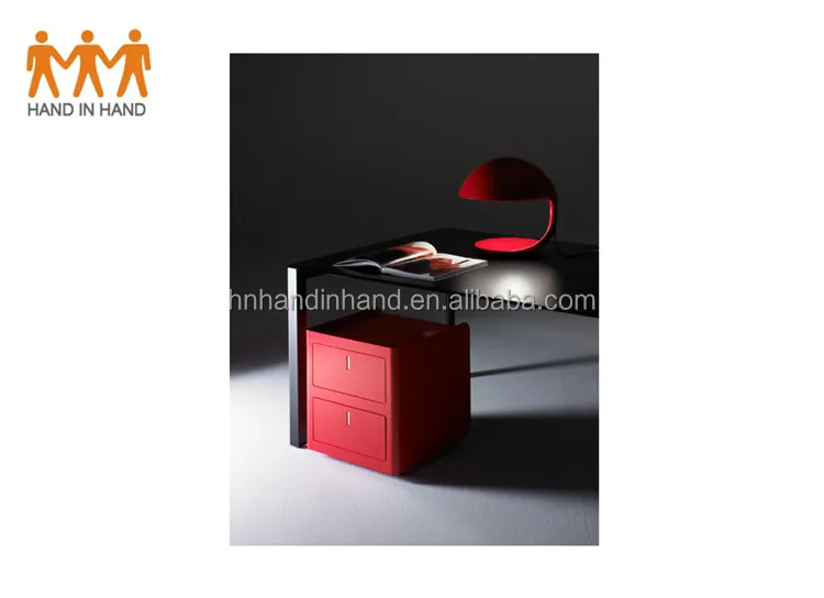 HAND IN HAND made WD-A2 Two box drawers pedestal/2 drawers under the table/ 2 drawers cabinet with soft package cushion