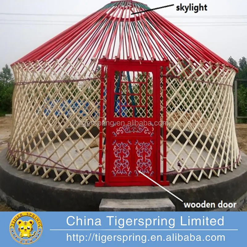 Tent for Camping and Travelling,Luxury frame mongolian yurt tent