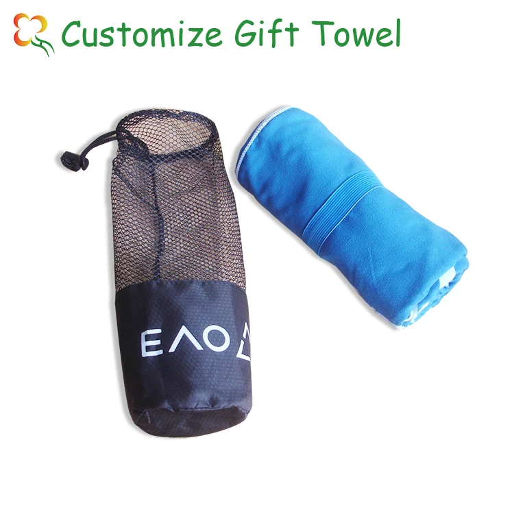 Cheap price Super absorbent cleaning cloth customized logo printed gym beach bath hand face microfiber suede towel