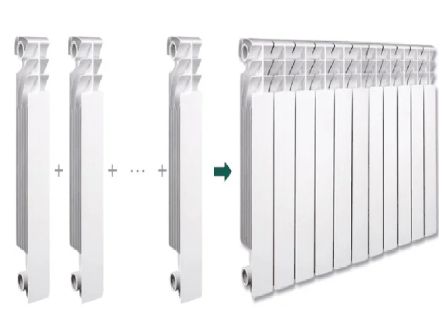 Центральное отопление тепловой алюминиевые радиаторы UR1001-350