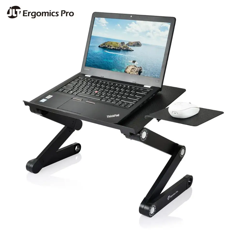 Flexible laptop stand with USB cooling fan