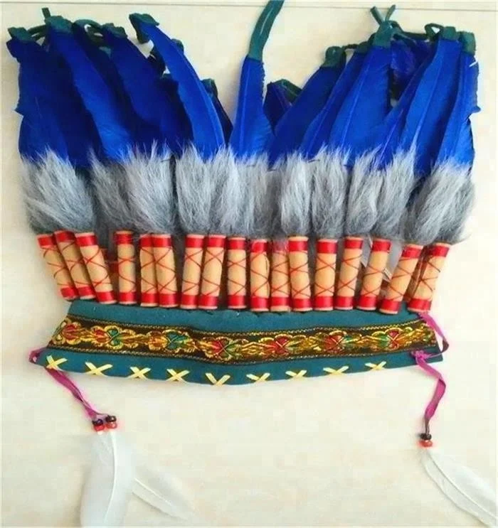 Модный/экологичный/красочный/индийский головной убор с перьями