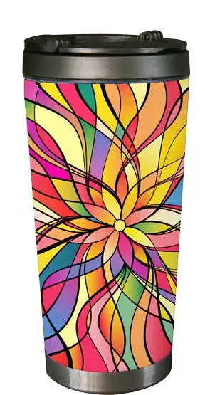 orca 16oz Sublimation Coating Stainless Steel Bottle Thermos Advanced Mug with Portable Handle All Silver