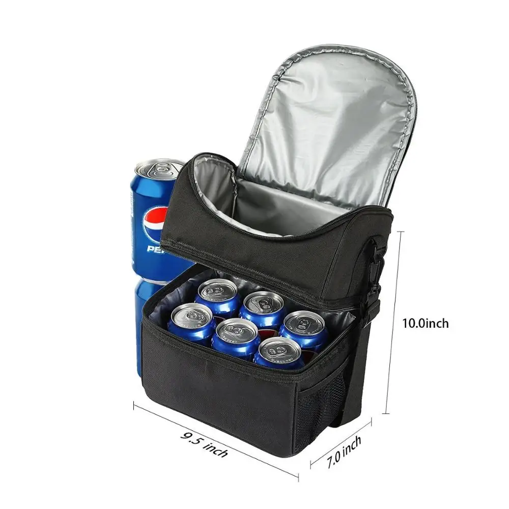 Двойная Сумка для льда, сумка для ланча, сумка-холодильник для пива