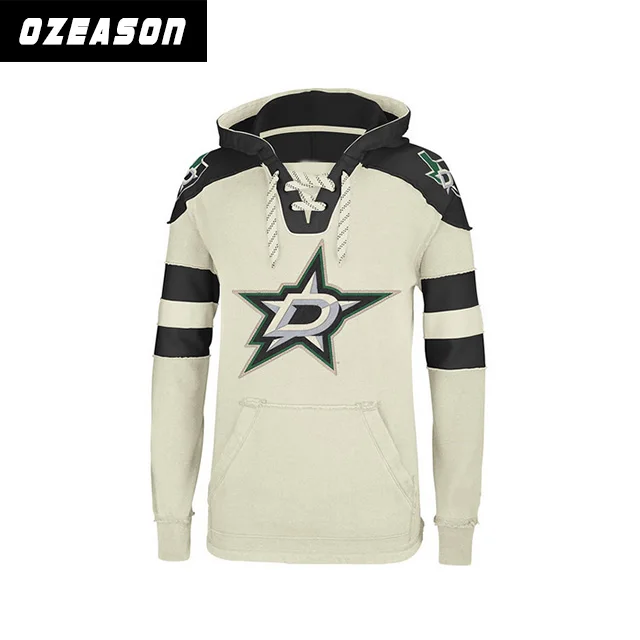 Двусторонняя дешевая пользовательская оптовая продажа пустой свитер с капюшоном для хоккея с шайбой