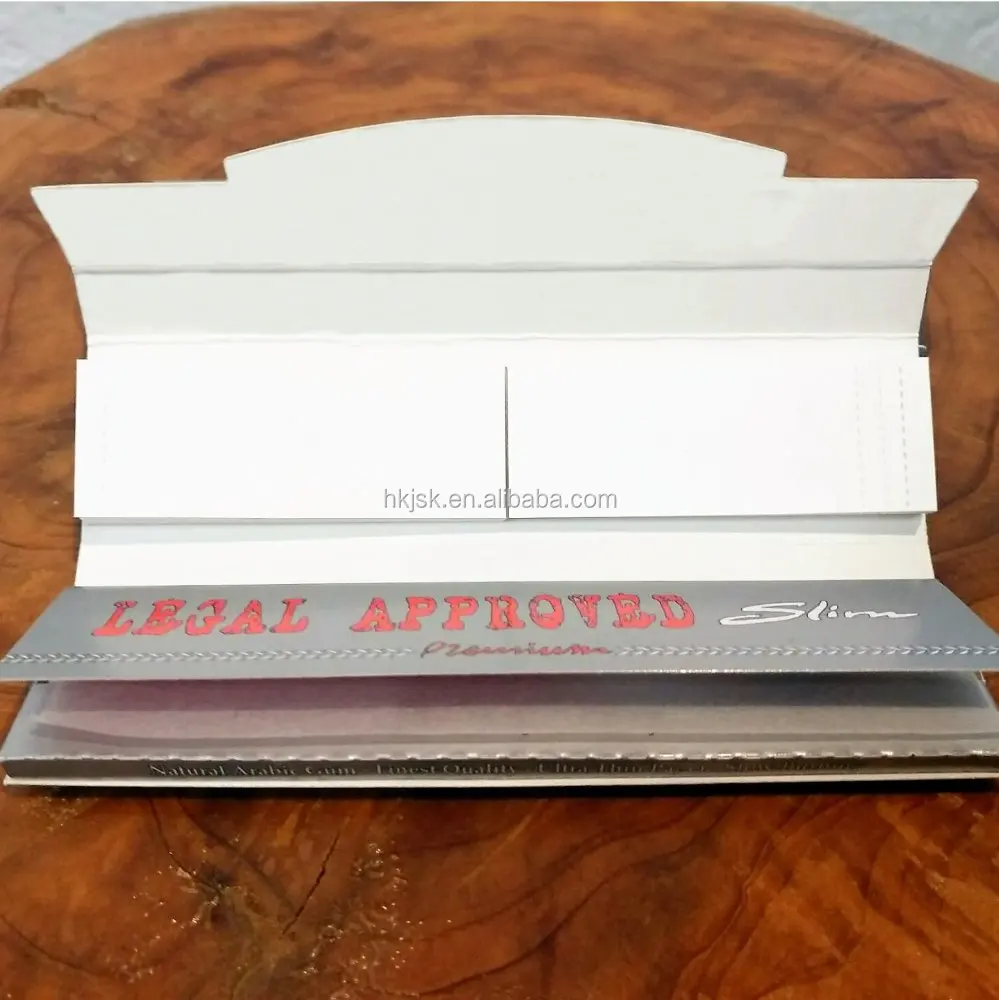 Legal Approved custom brand smoking rolling paper with filter tips, OEM, Rice, Pure Hemp, Unrefine Brown