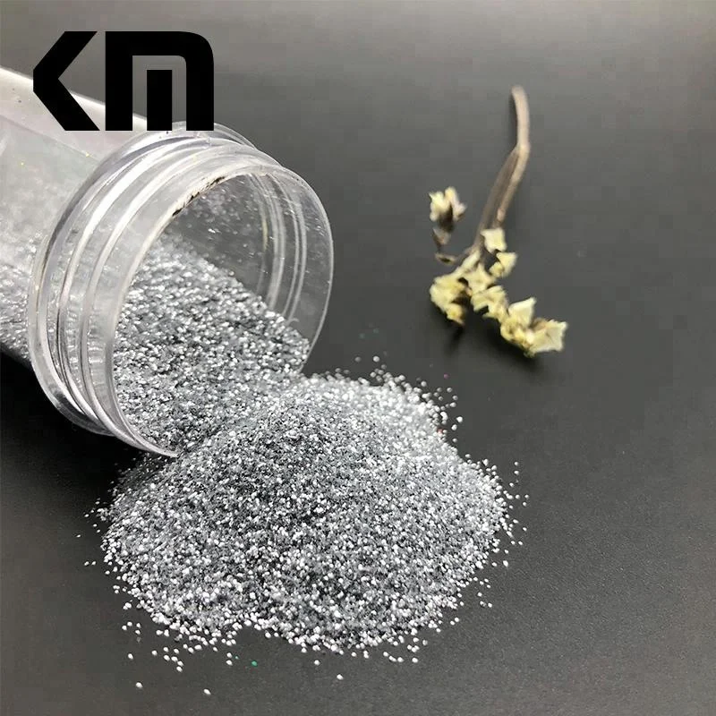 Блестящая серебряная пудра для украшения лица и тела, 1/128 дюйма, оптом с завода