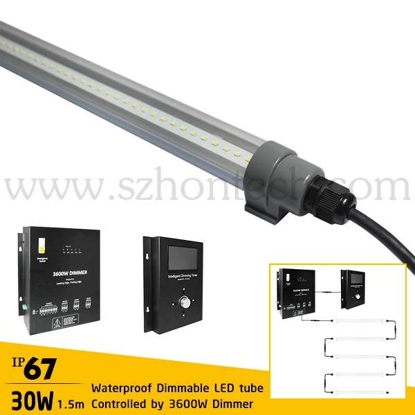 3000 Вт интеллектуальная система регулировки яркости, 0-10 В глушитель, ведущий край и обратный край глушитель для курятника, светодиодный трубчатый светильник