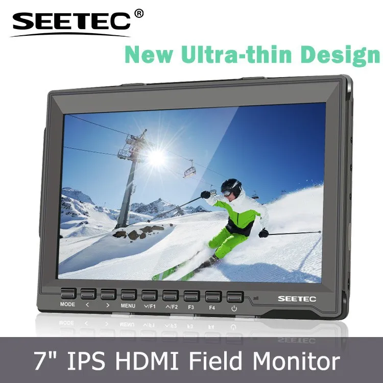 
1080 P 7 дюймов жк-монитор IPS панель гистограмма пикселя к пикселю микро-hdmi вход высокая контрастность фотопленка с зонтиком 