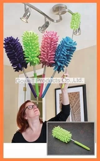 Telescopic Stainless Steel Handle Microfiber Duster From 25 cm to 70cm