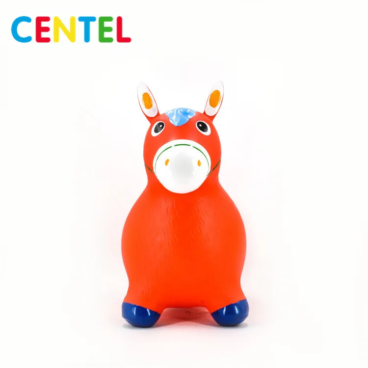 
Eco-friendly PVC inflatable jumping horse animal toy 