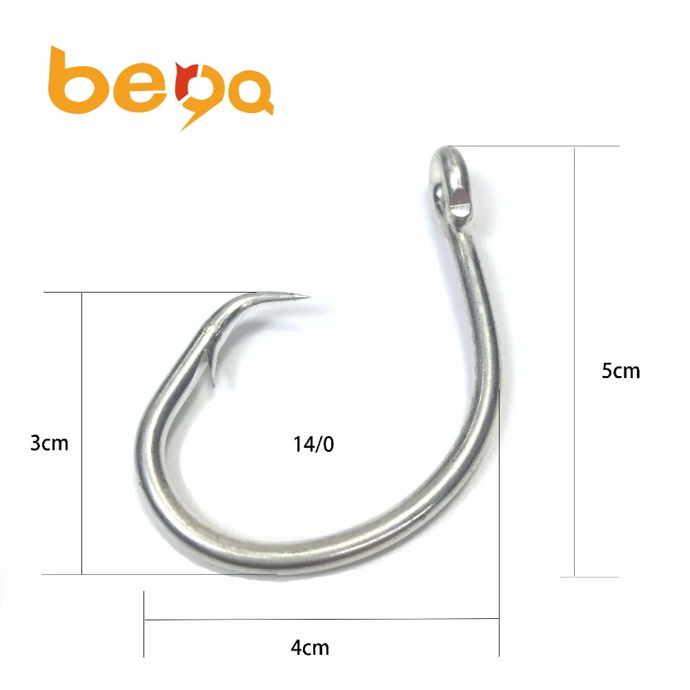 Stainless Steel Saltwater Crank Circle Fishing Hook