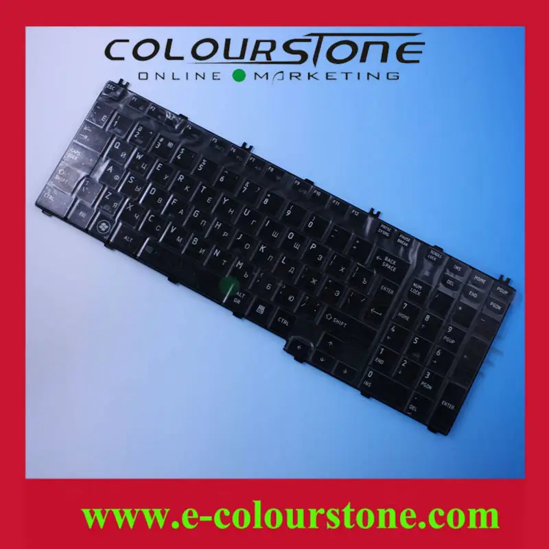Совместимость портативный ноутбук клавиатура для Toshiba P300 A500 серии с подсветкой черный RU