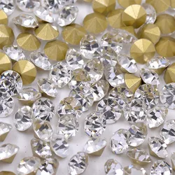 Shininglife брендовая цепочка из горного хрусталя 5 мм Кристальные Стразы с заостренным концом