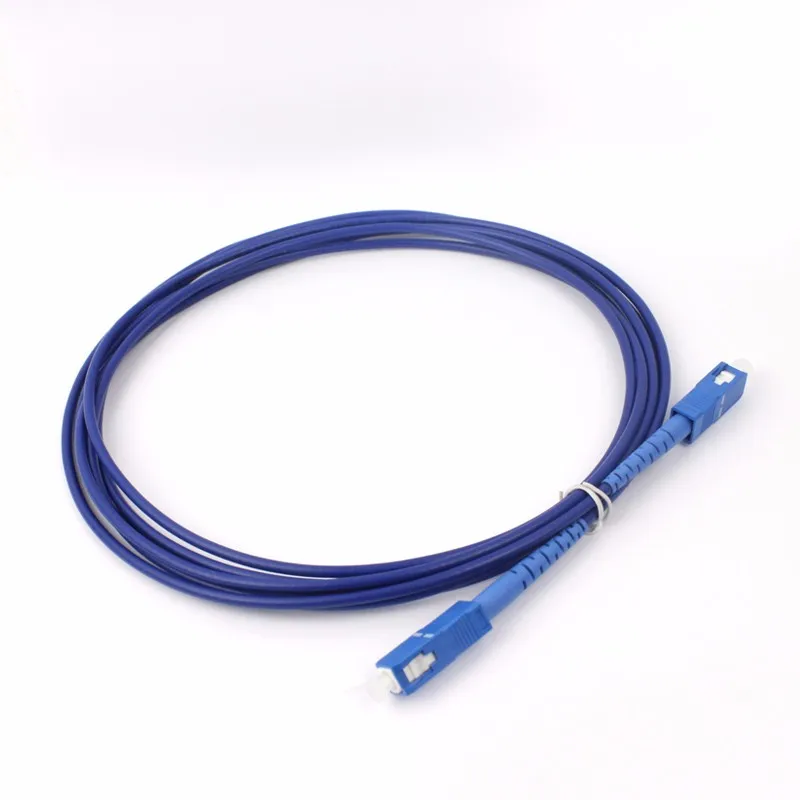 SC-SC 9/125um single mode armored telecom fiber optic patch cords fiber jumper