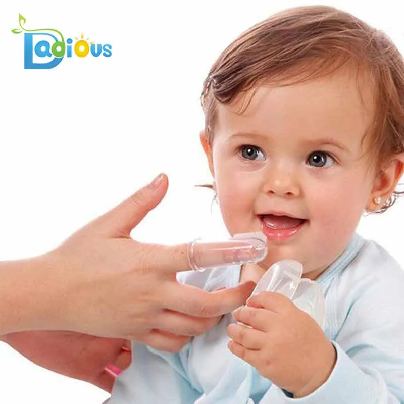 Soft Silicone Baby Massage Finger Toothbrush For Infant Teeth Clean