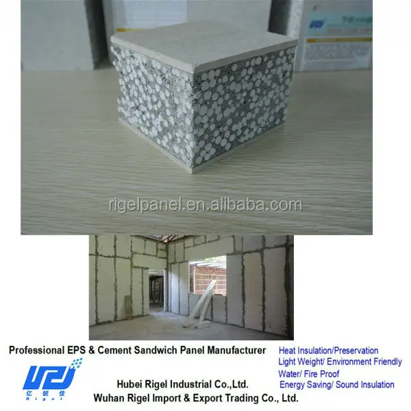 Fiber cement board composite wall panel expandable polystyrene exterior wood wall panels