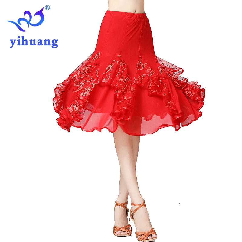 Dance Costumes Ballroom Dance Skirt for Women Waltz Dance Skirts Performance Wear Quickstep Dress Adults Stage & Dancerwear