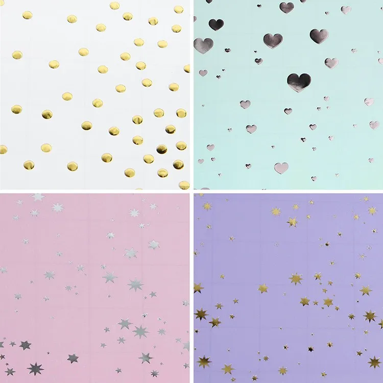 New pattern Size Christmas Gift Wrapping Virgin Kraft Paper with best price