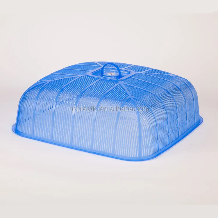 low price kitchen pp plastic dome food cover square shape table cover with handle