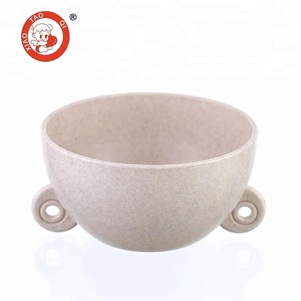 Wheat straw kids baby feeding set children tableware